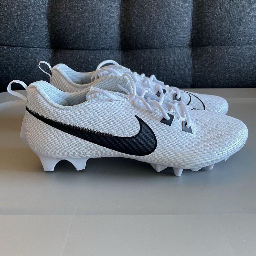 14 W Men - Nike Vapor Edge Speed 360 2 Carbon FF PE White Black Football Cleats